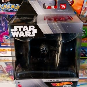 Star Wars × Hot Wheels First Order Tie Fighter, 1:50, Black & White.